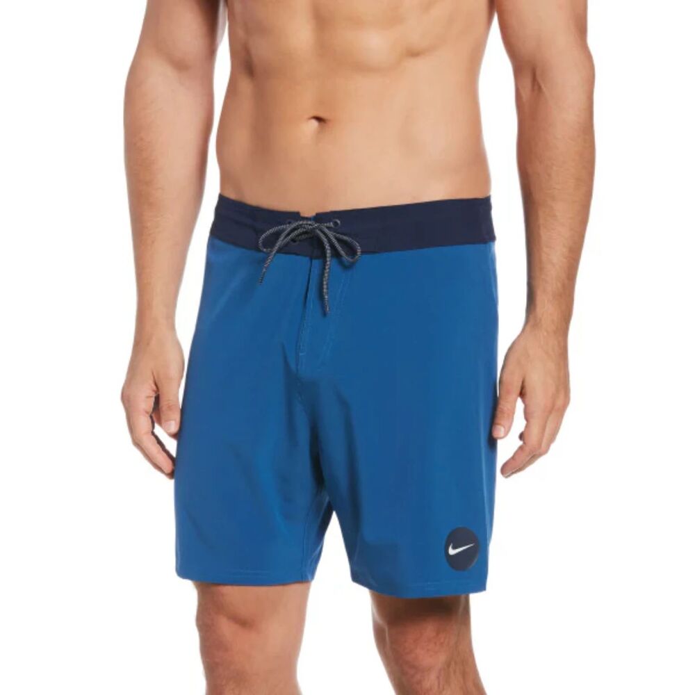 Nike Swim Men's Size 38 Essential Vital 7" Swim Trunks Dk Marina Blue